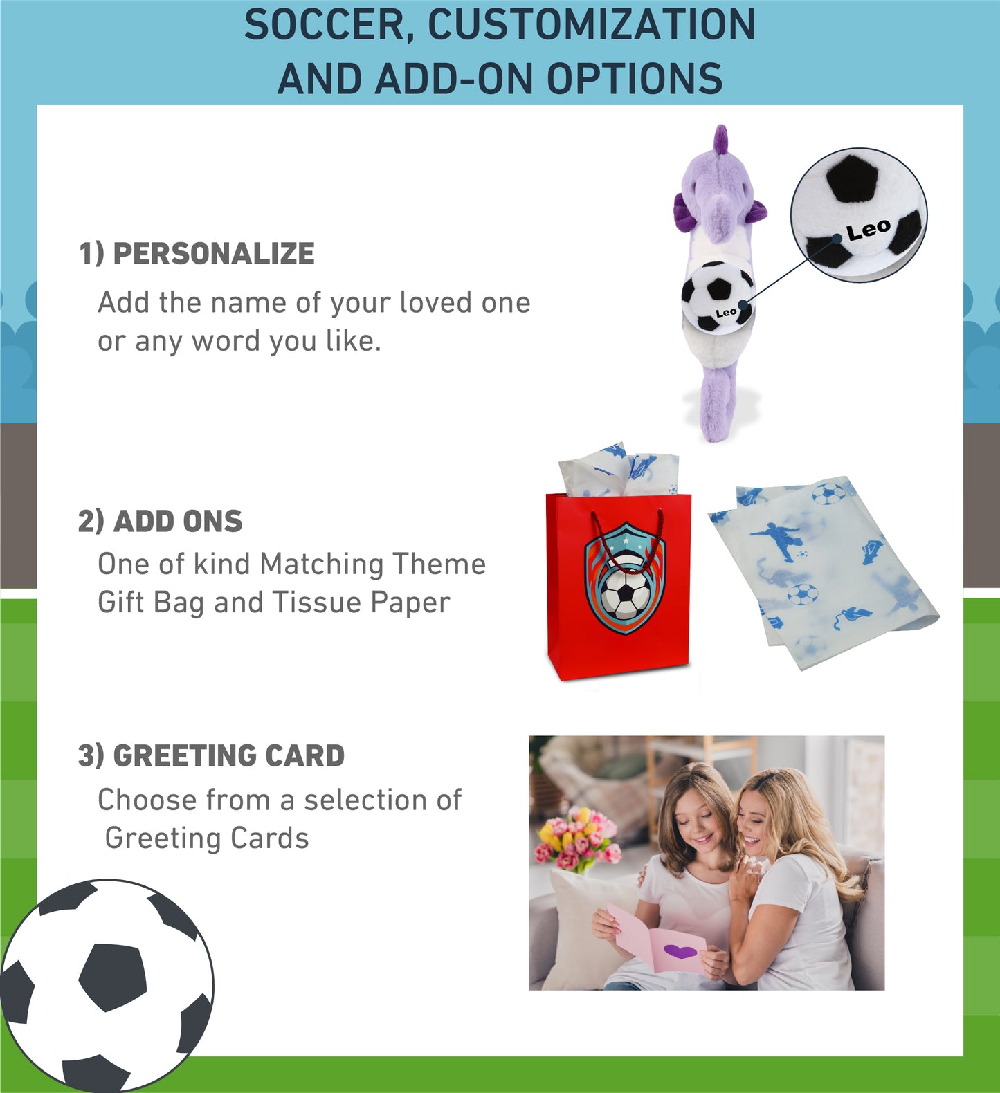 SUPER-SOFT PLUSH - PURPLE SEAHORSE 12" WITH SOCCER PLUSH