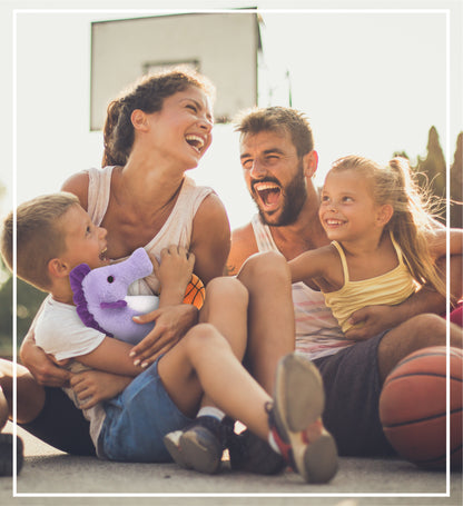 SUPER-SOFT PLUSH - PURPLE SEAHORSE 12" WITH BASKETBALL PLUSH