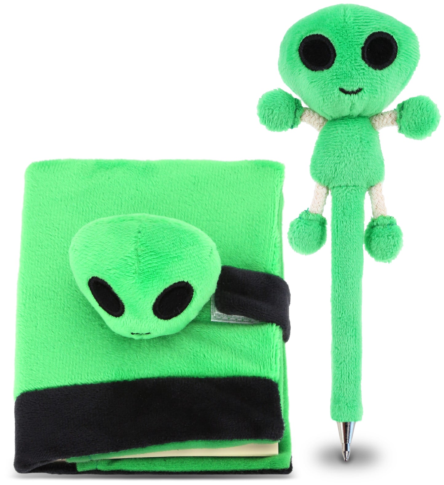 PLUSH PEN - ALIEN - PLUSH NOTEBOOK - ALIEN