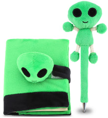 PLUSH PEN - ALIEN - PLUSH NOTEBOOK - ALIEN