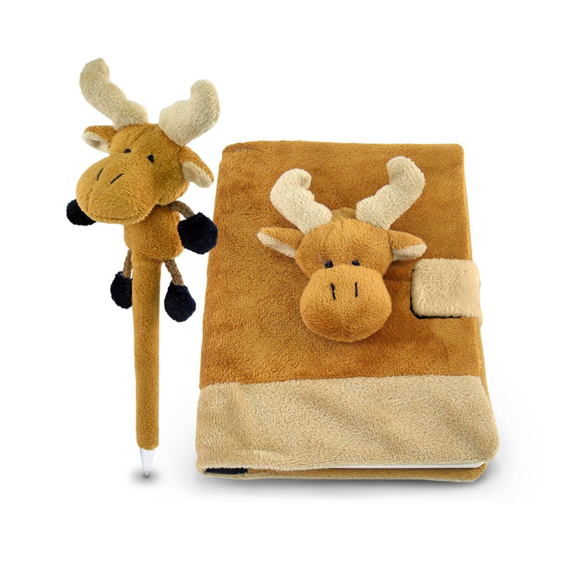 PLUSH PEN - MOOSE - PLUSH NOTEBOOK - MOOSE