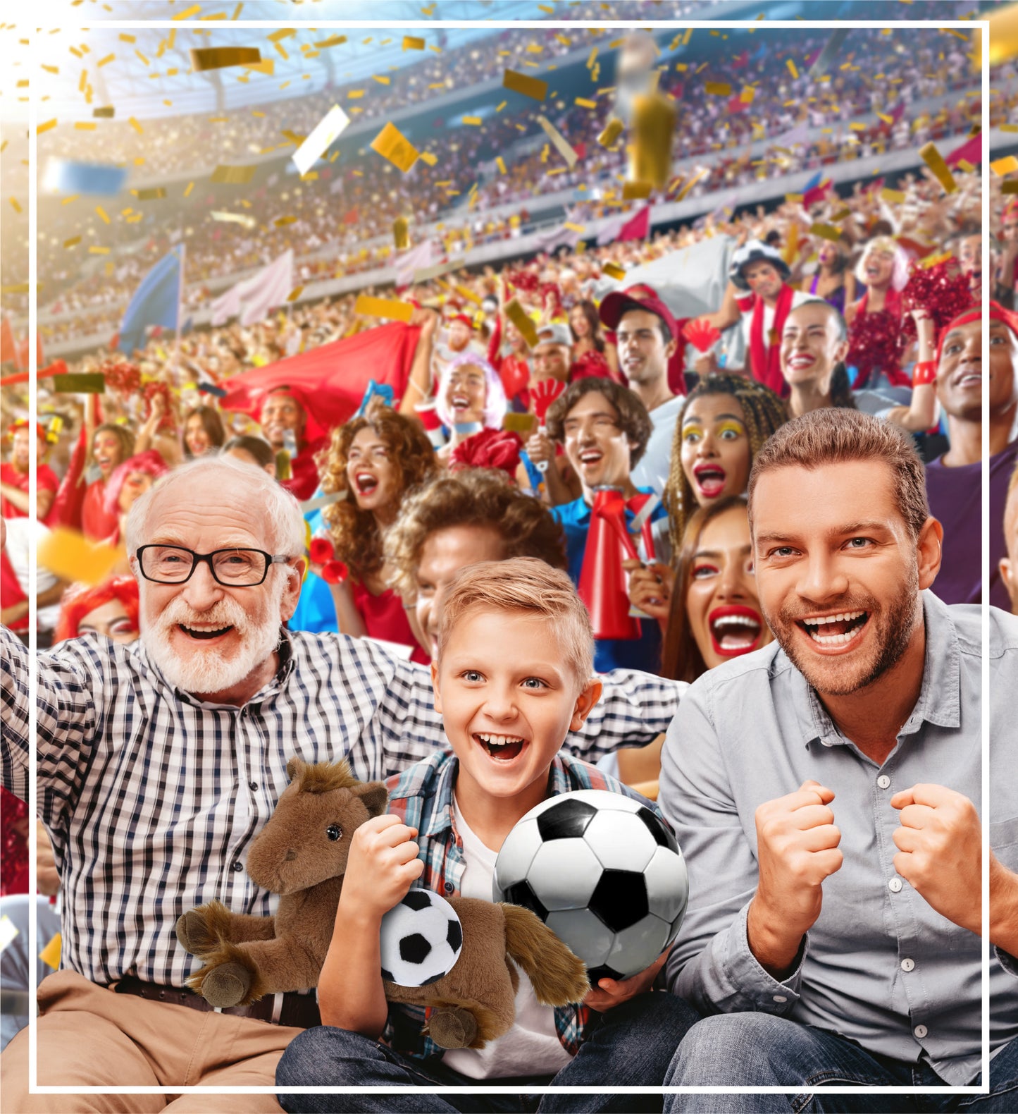 SUPER-SOFT PLUSH - FANCY LAYING BROWN HORSE 10" WITH SOCCER PLUSH