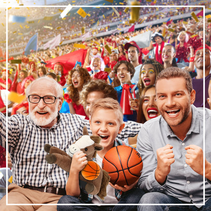 SUPER-SOFT PLUSH - FANCY LAYING BROWN HORSE 10" WITH BASKETBALL PLUSH