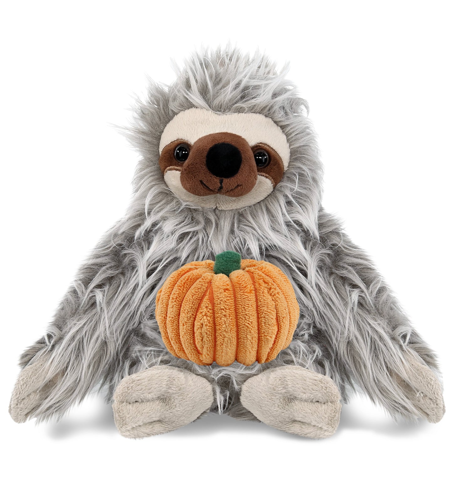 PLUSH PUMPKIN - SUPER-SOFT PLUSH - GREY SLOTH 7"