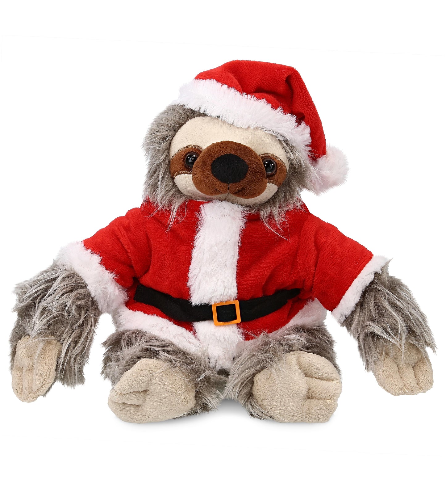 PLUSH SANTA - SUPER-SOFT PLUSH - GREY SLOTH 7"