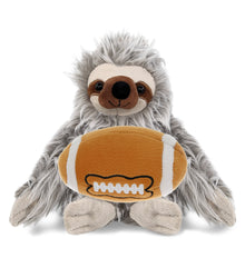 SUPER-SOFT PLUSH - GREY SLOTH 7" WITH FOOTBALL PLUSH