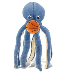 SUPER-SOFT PLUSH - BLUE OCTOPUS 15" WITH BASKETBALL PLUSH