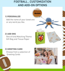 SUPER-SOFT PLUSH - BLUE OCTOPUS 15" WITH FOOTBALL PLUSH