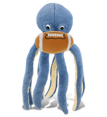 SUPER-SOFT PLUSH - BLUE OCTOPUS 15" WITH FOOTBALL PLUSH