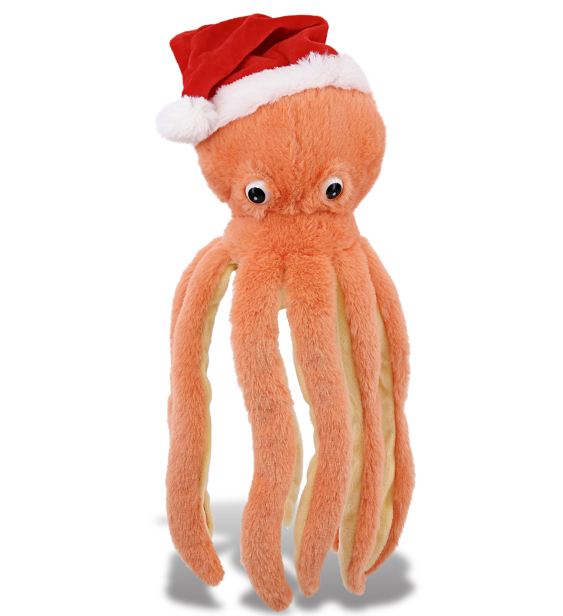 PLUSH SANTA - SUPER-SOFT PLUSH - ORANGE OCTOPUS 15"
