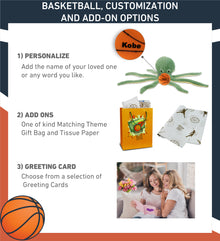 SUPER-SOFT PLUSH - GREEN OCTOPUS 15" WITH BASKETBALL PLUSH