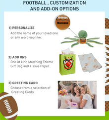 SUPER-SOFT PLUSH - GREEN OCTOPUS 15" WITH FOOTBALL PLUSH