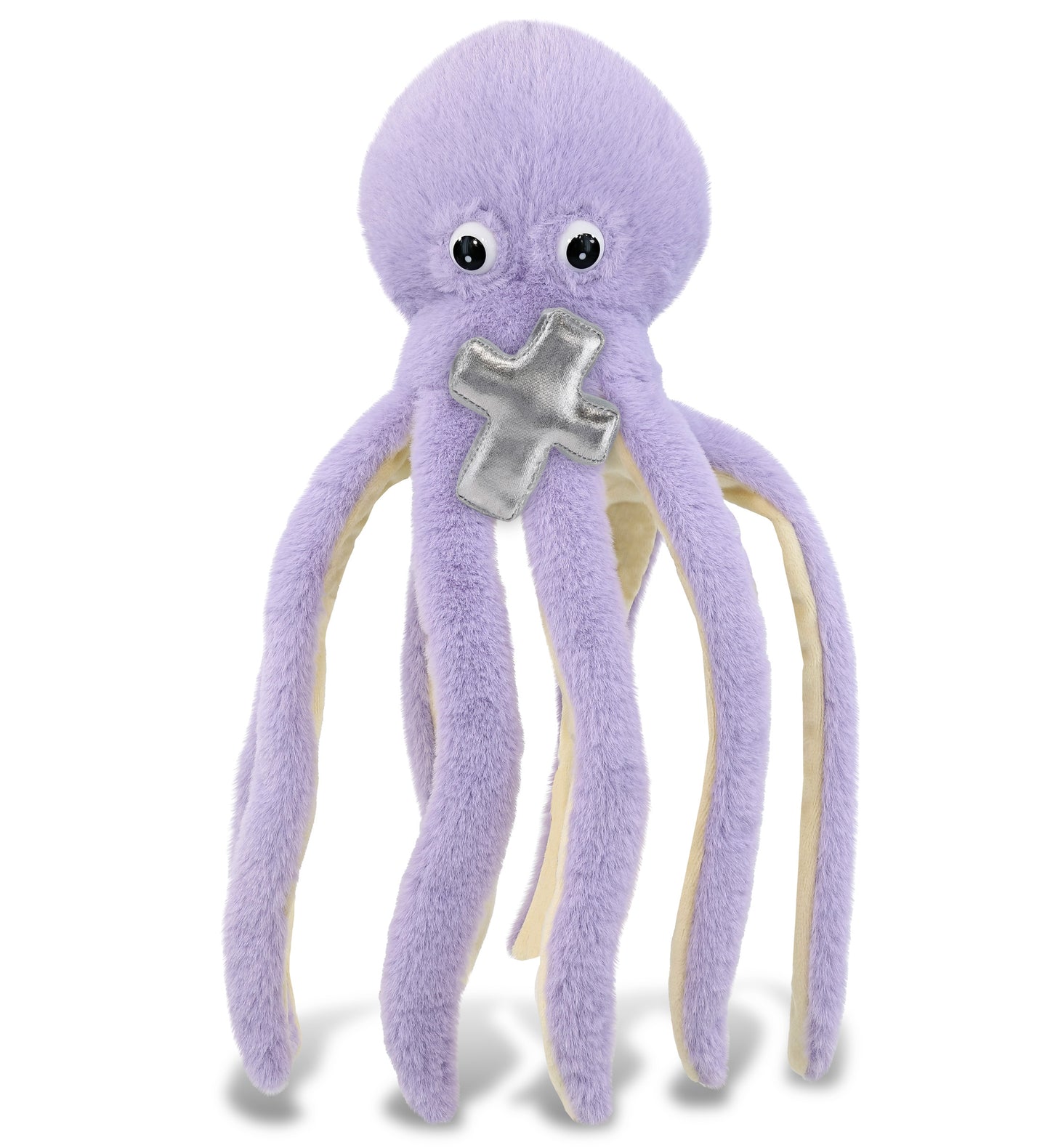 PLUSH CROSS - SUPER-SOFT PLUSH - PURPLE OCTOPUS 15"