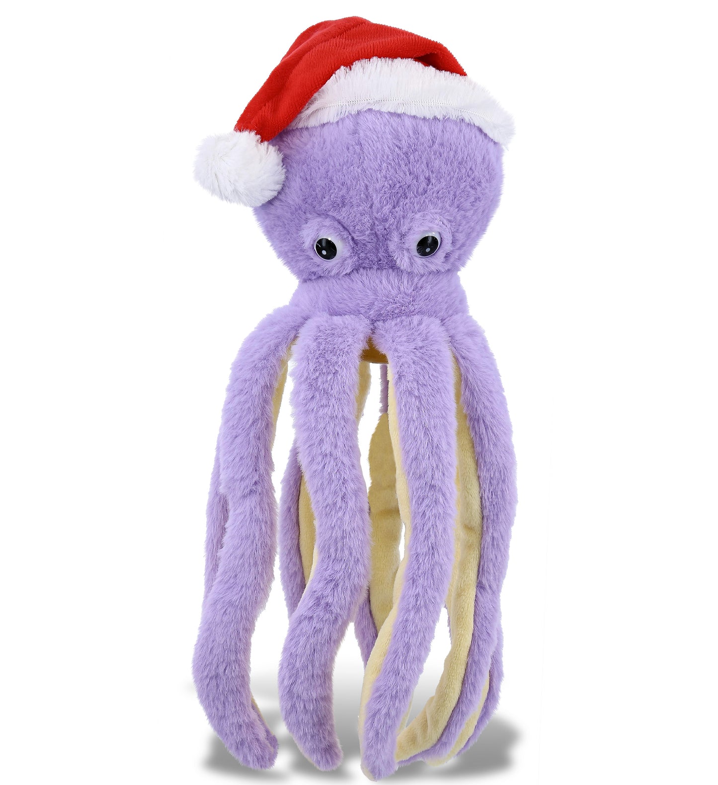 PLUSH SANTA - SUPER-SOFT PLUSH - PURPLE OCTOPUS 15"