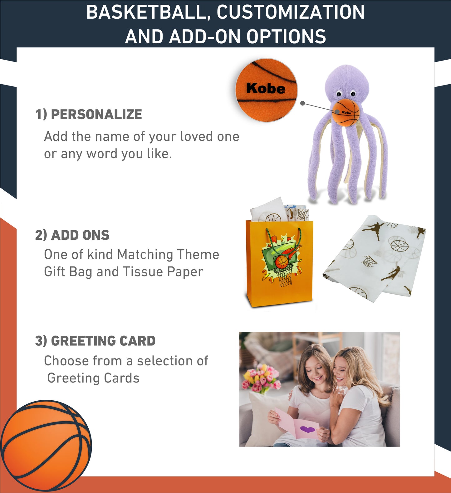 SUPER-SOFT PLUSH - PURPLE OCTOPUS 15" WITH BASKETBALL PLUSH