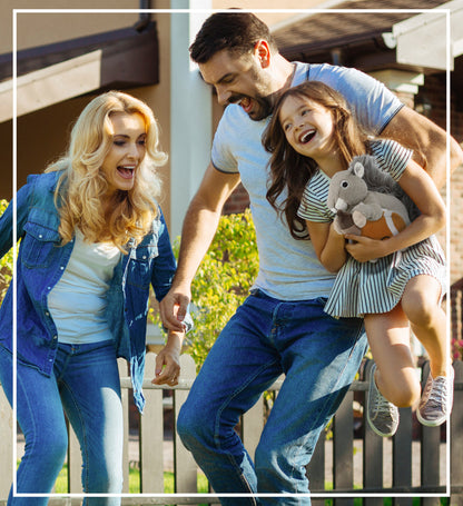 SUPER-SOFT PLUSH - GREY SQUIRREL 8" WITH FOOTBALL PLUSH