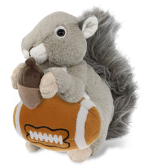SUPER-SOFT PLUSH - GREY SQUIRREL 8" WITH FOOTBALL PLUSH