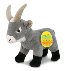 DolliBu Super Soft Cute Grey Goat with Yellow Easter Egg Plush - 12 Inches