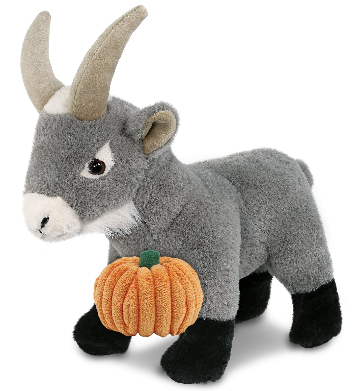 PLUSH PUMPKIN - SUPER-SOFT PLUSH - GREY GOAT 12"