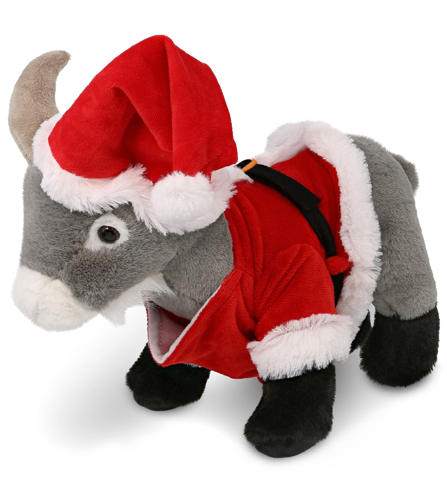PLUSH SANTA - SUPER-SOFT PLUSH - GREY GOAT 12"