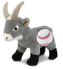 SUPER-SOFT PLUSH - GREY GOAT 12" WITH BASEBALL PLUSH