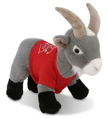 PLUSH I LOVE YOU RED SHIRT- SUPER-SOFT PLUSH - GREY GOAT 12"