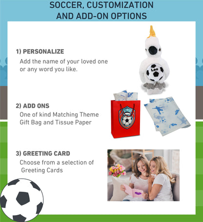 SUPER-SOFT PLUSH - COCKATOO 10" WITH SOCCER PLUSH