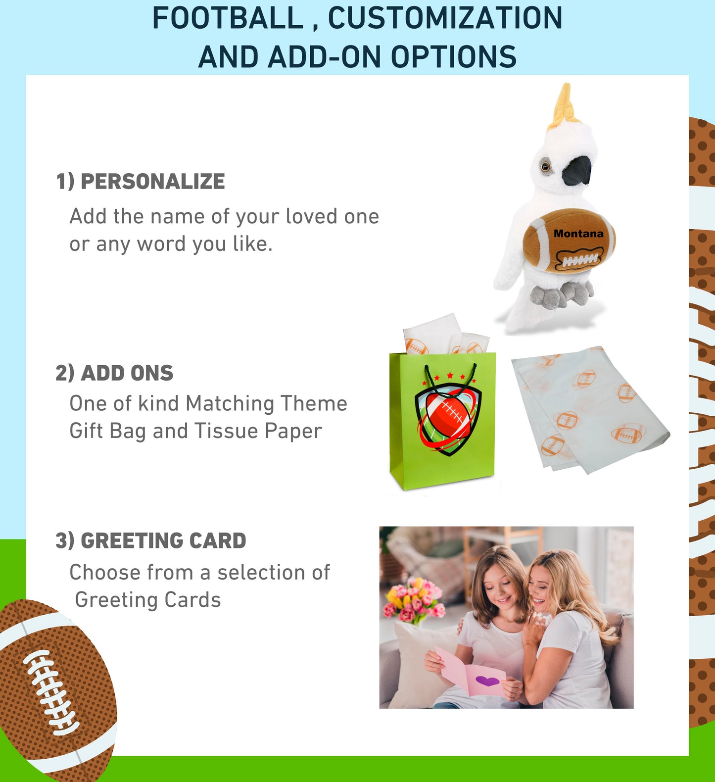 SUPER-SOFT PLUSH - COCKATOO 10" WITH FOOTBALL PLUSH