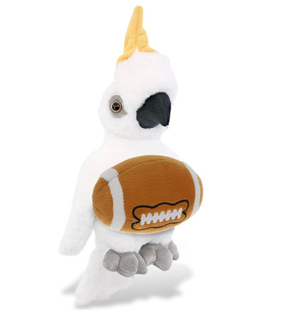 SUPER-SOFT PLUSH - COCKATOO 10" WITH FOOTBALL PLUSH