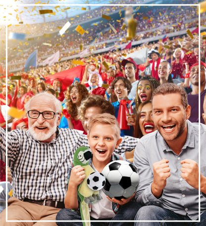 SUPER-SOFT PLUSH - GREEN PARROT 9" WITH SOCCER PLUSH