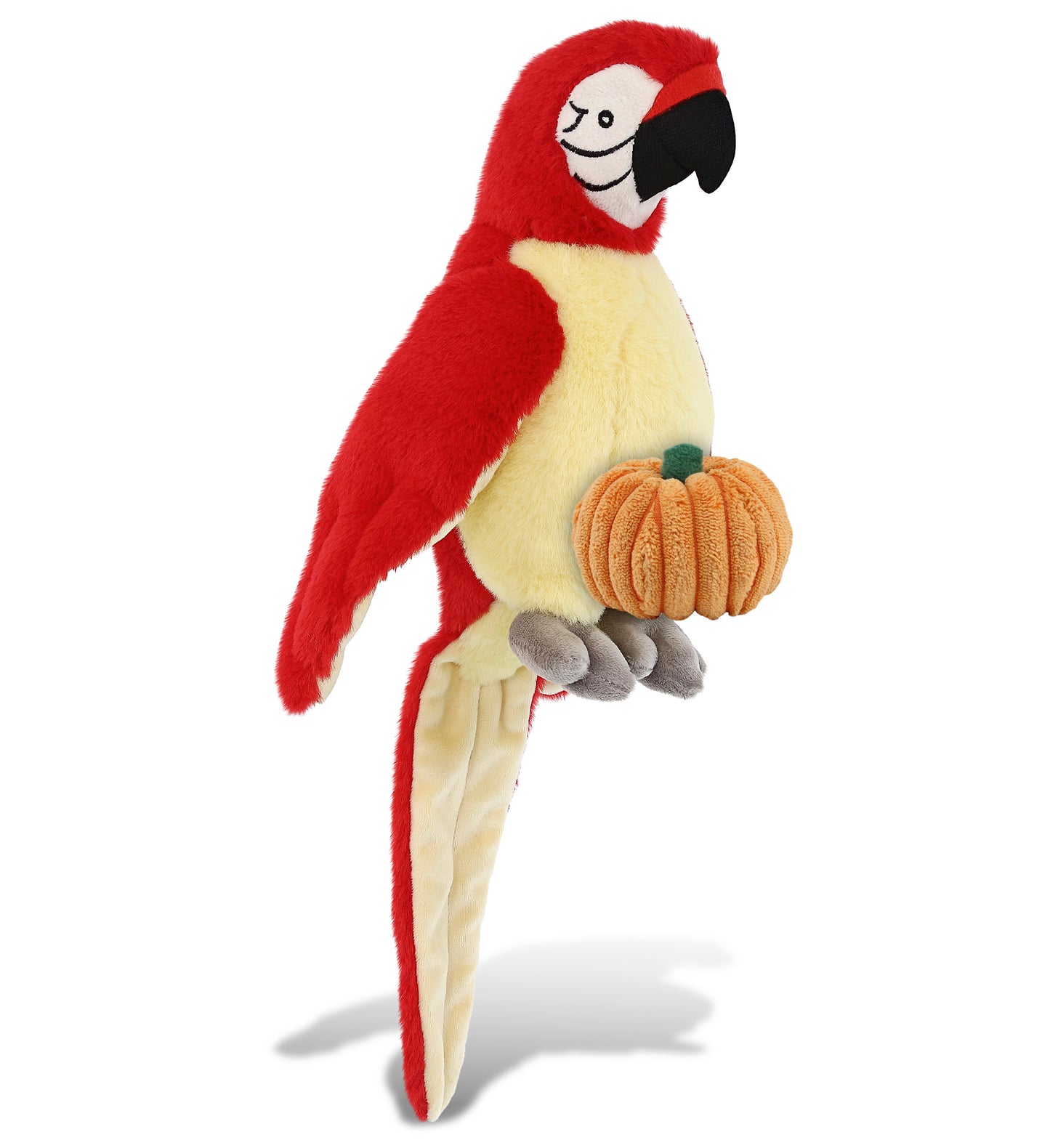 PLUSH PUMPKIN - SUPER-SOFT PLUSH - RED PARROT 9"