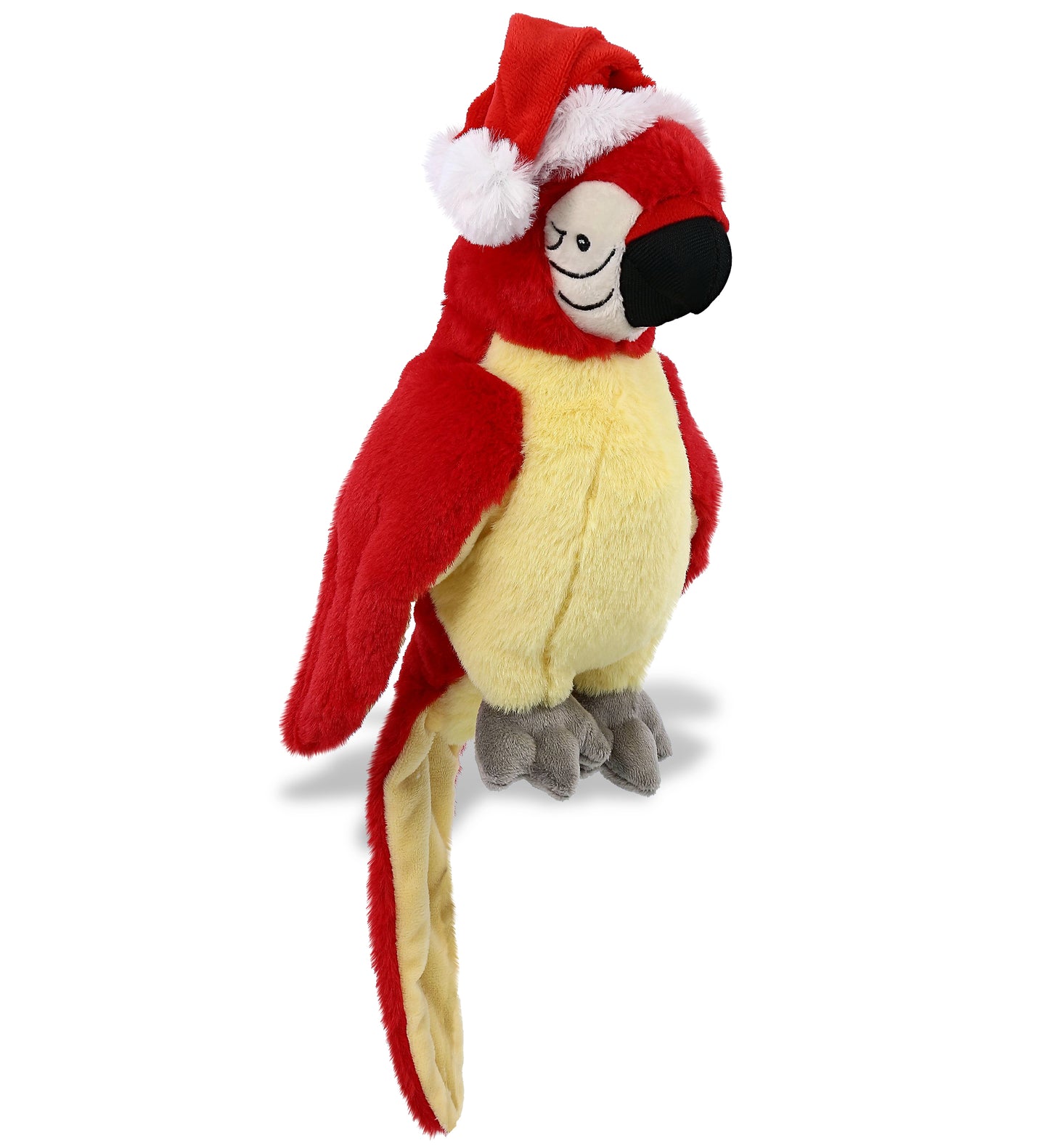 PLUSH SANTA - SUPER-SOFT PLUSH - RED PARROT 9"