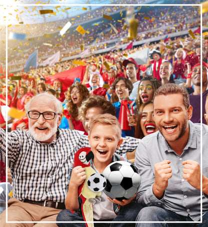 SUPER-SOFT PLUSH - RED PARROT 9" WITH SOCCER PLUSH