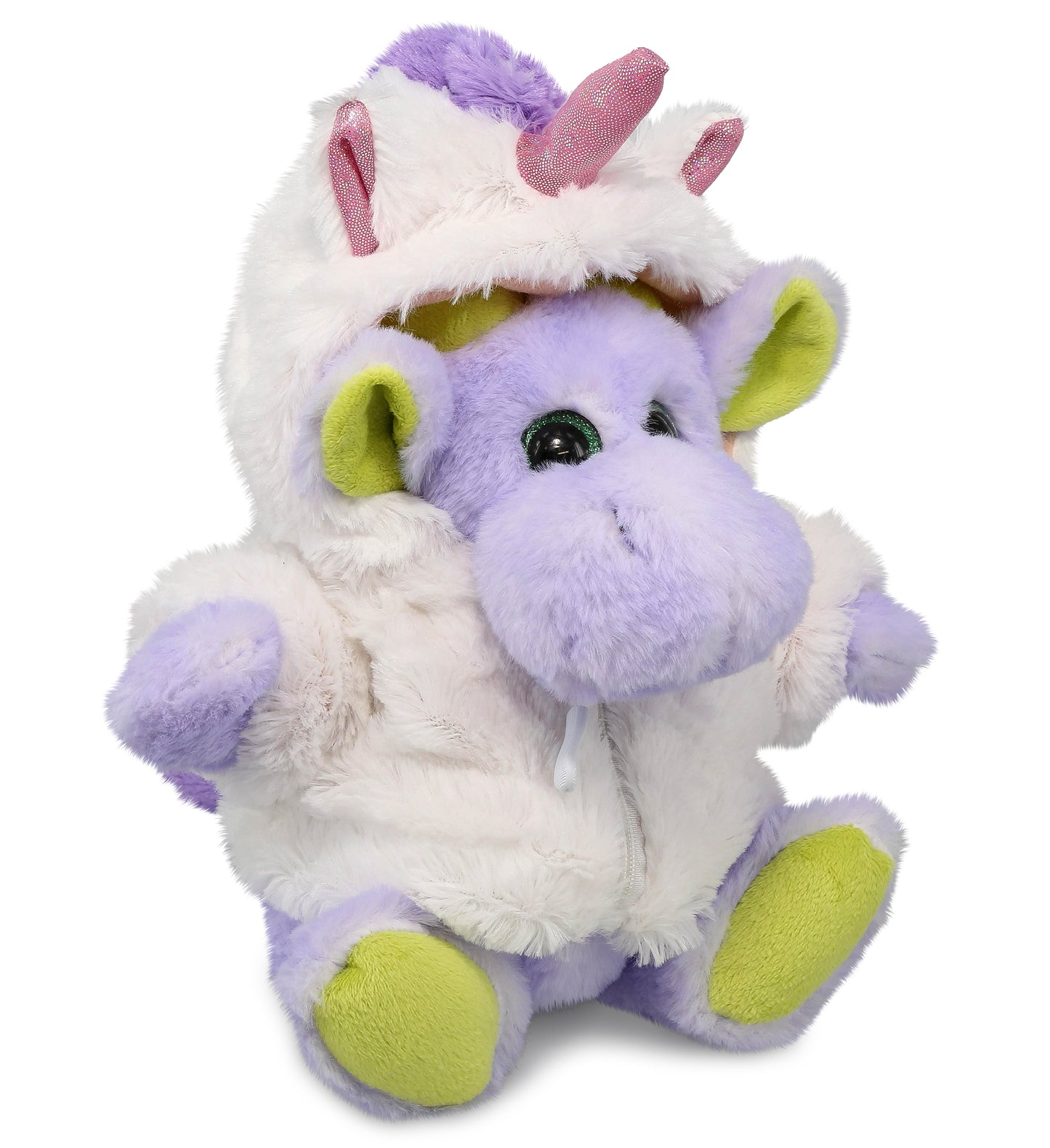 PLUSH UNICORN - SUPER SOFT PLUSH - SITTING PURPLE MOOSE W/SCARF