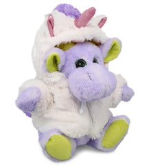 PLUSH UNICORN - SUPER SOFT PLUSH - SITTING PURPLE MOOSE W/SCARF