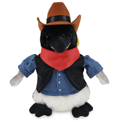 SUPER SOFT PLUSH - EMPEROR PENGUIN 7 INCH COWBOY DRESS UP