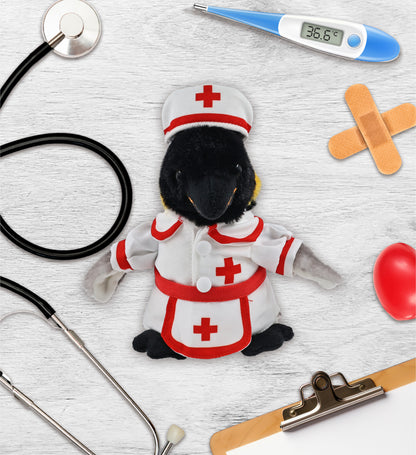 SUPER SOFT PLUSH - EMPEROR PENGUIN 7 INCH NURSE