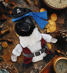SUPER SOFT PLUSH - EMPEROR PENGUIN 7 INCH PIRATE DRESS UP