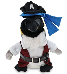 SUPER SOFT PLUSH - EMPEROR PENGUIN 7 INCH PIRATE DRESS UP