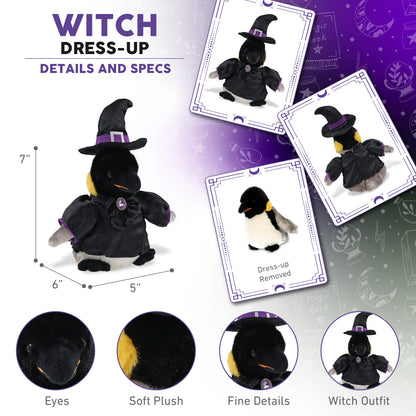 SUPER SOFT PLUSH - EMPEROR PENGUIN 7 INCH WITCH DRESS UP