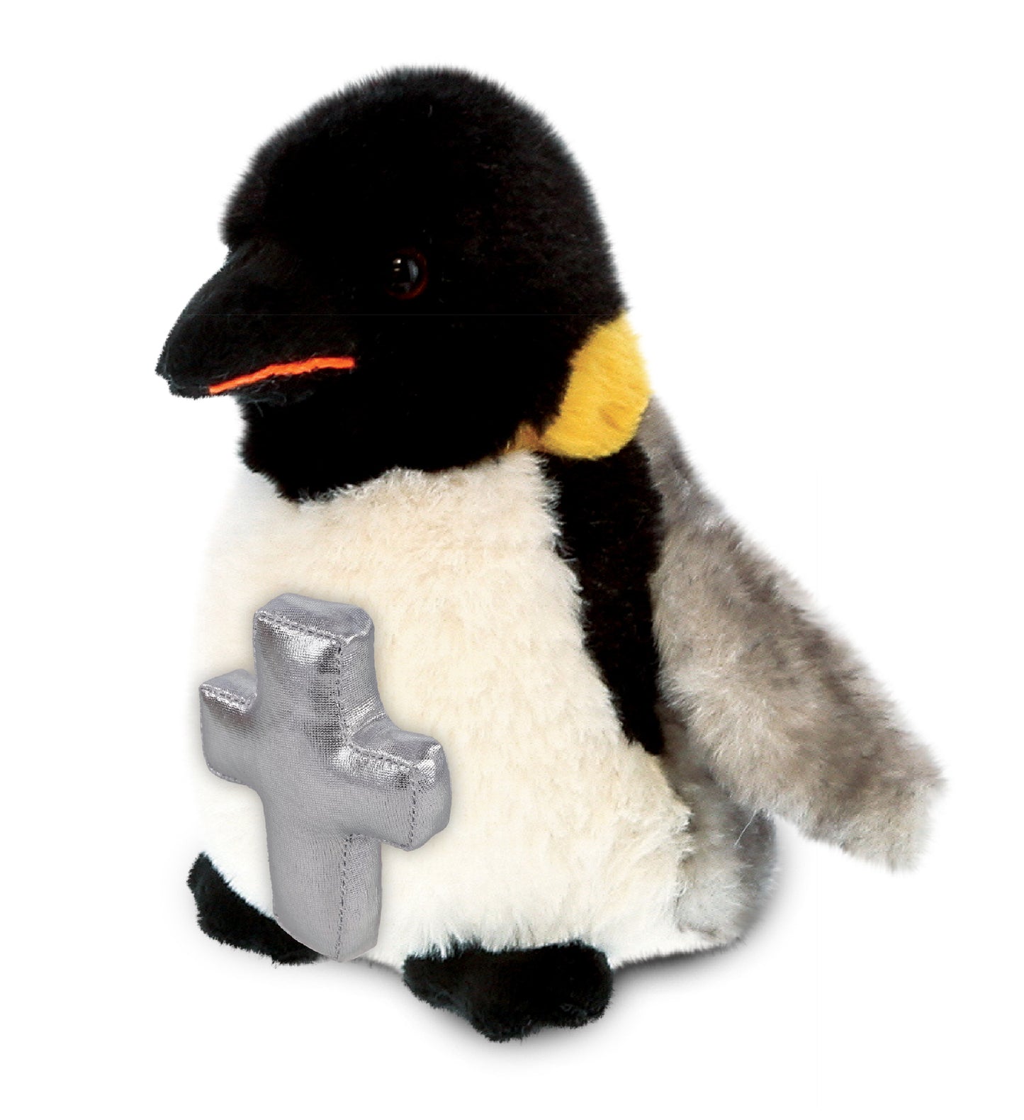 PLUSH CROSS - SUPER SOFT PLUSH - EMPEROR PENGUIN 7 INCH