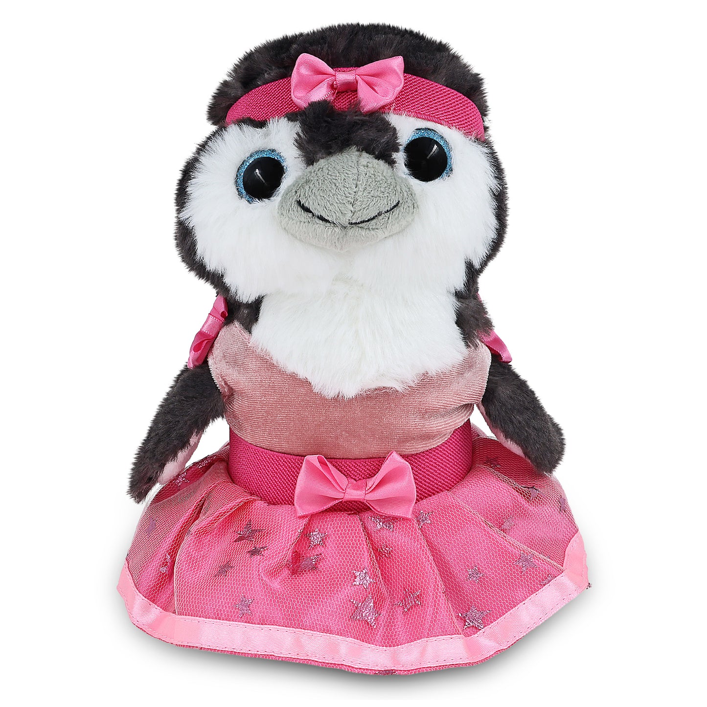 SUPER SOFT PLUSH - GREY PENGUIN 9 INCH BALLERINA