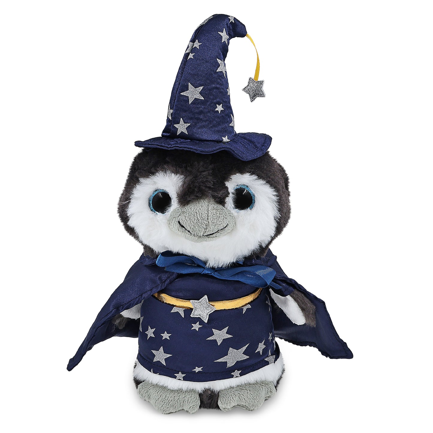 SUPER SOFT PLUSH - GREY PENGUIN 9 INCH WITH WIZARD DRESS UP