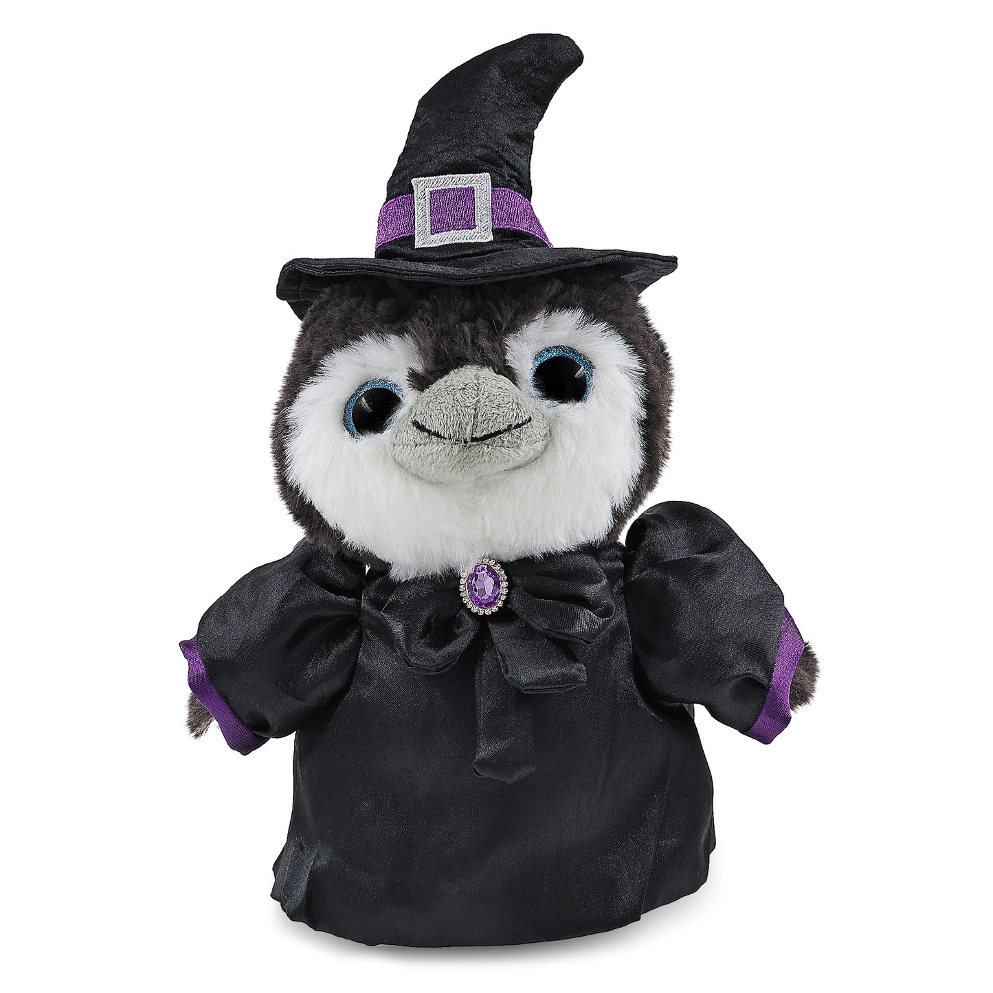 SUPER SOFT PLUSH - GREY PENGUIN 9 INCH WITCH
