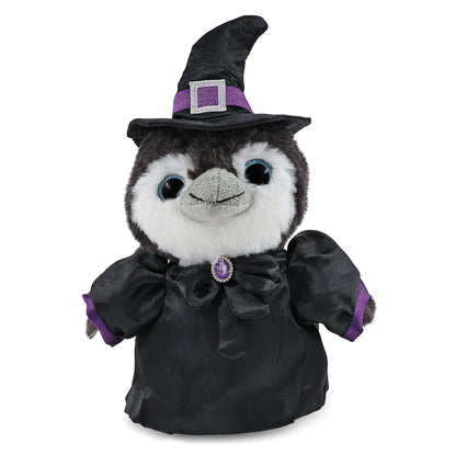SUPER SOFT PLUSH - GREY PENGUIN 9 INCH WITCH