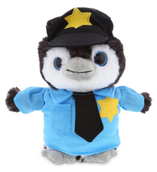 PLUSH POLICE - SUPER SOFT PLUSH - GREY PENGUIN 9 INCH