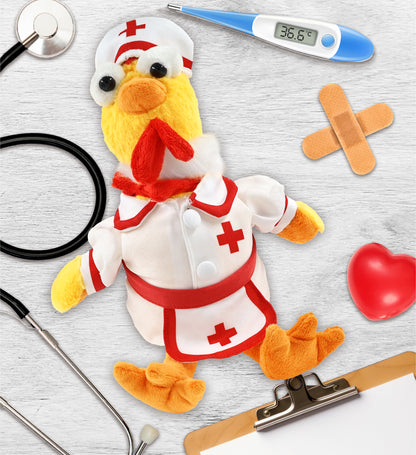 SUPER SOFT PLUSH - YELLOW ROOSTER NURSE