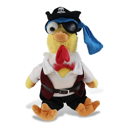 SUPER SOFT PLUSH - YELLOW ROOSTER PIRATE DRESS UP
