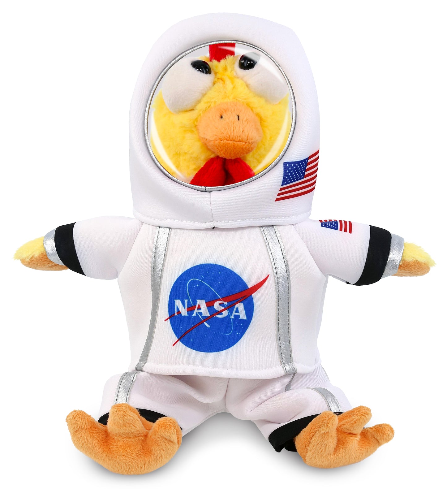 PLUSH ASTRONAUT - SUPER SOFT PLUSH - YELLOW ROOSTER