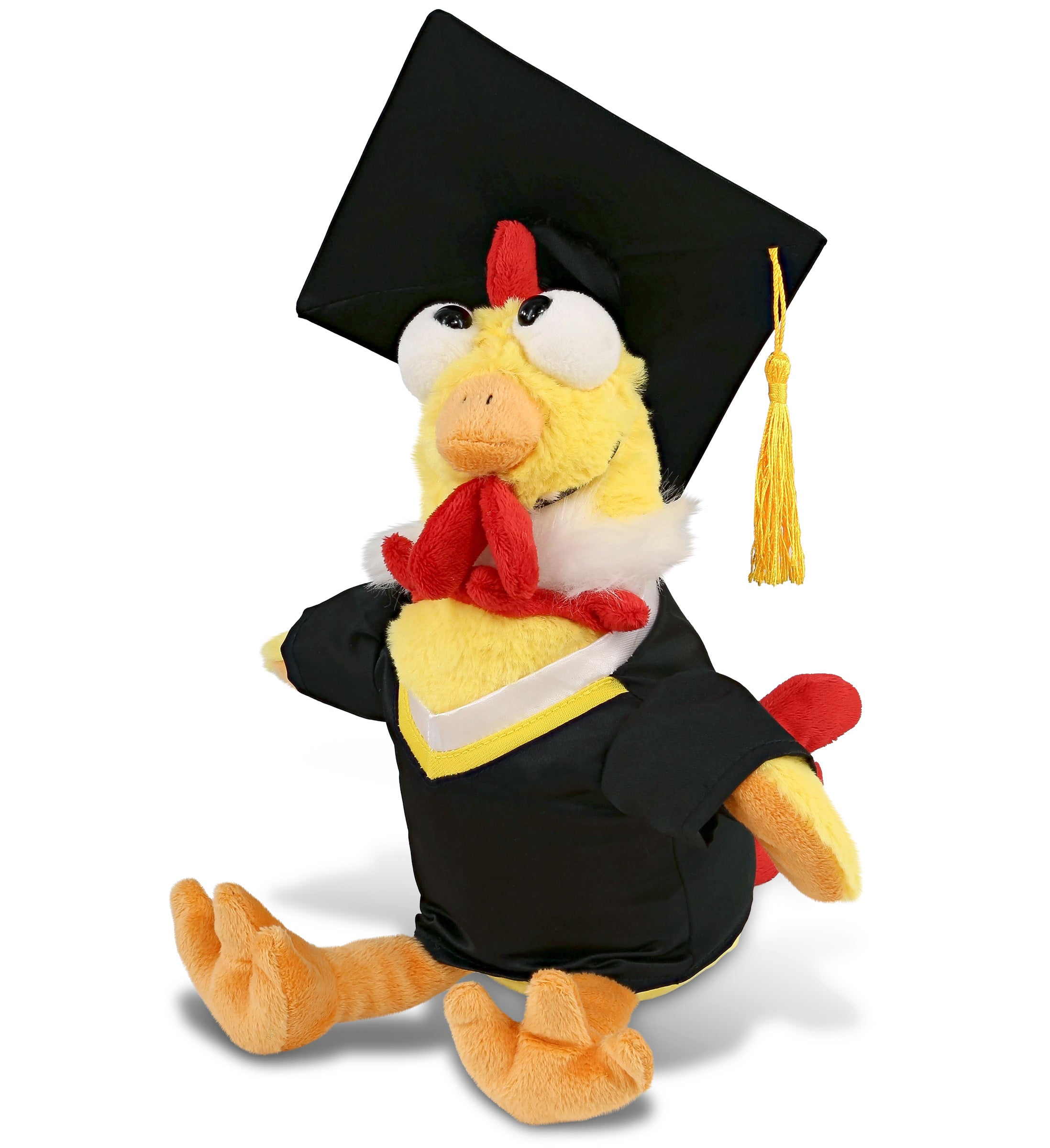 PLUSH GRADUATION - SUPER SOFT PLUSH - YELLOW ROOSTER
